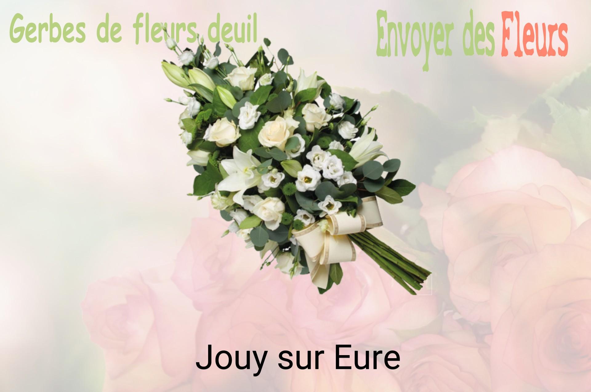 Gerbe de fleurs de deuil livrée à Jouy-sur-Eure